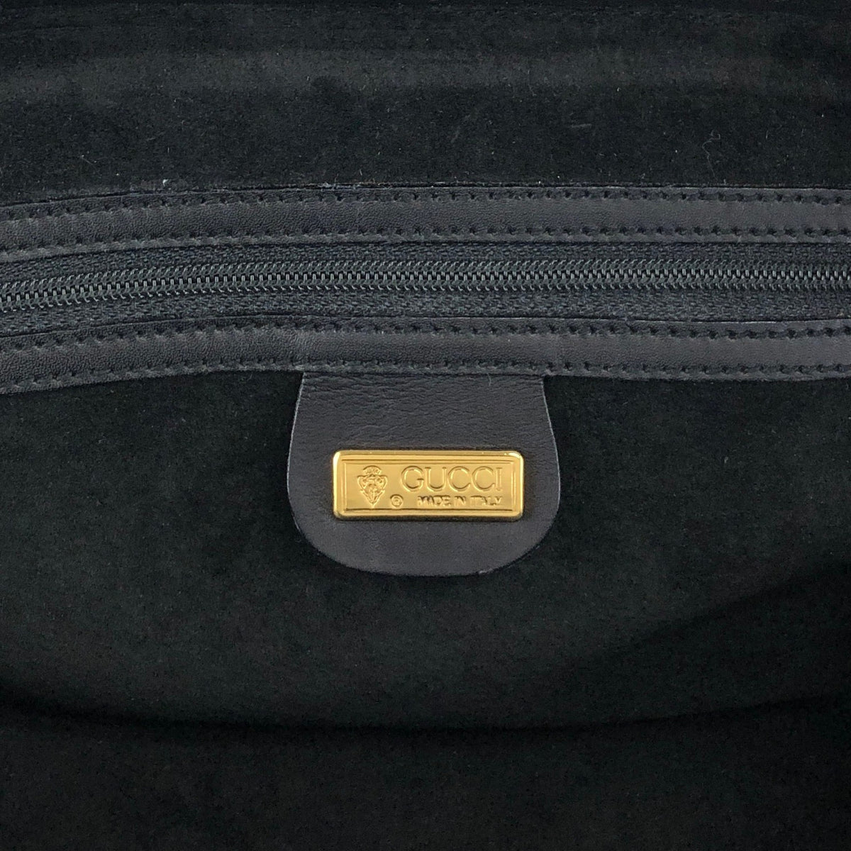 GUCCI Horse Bit Top Handle Handbag Black Vintage ied7b7