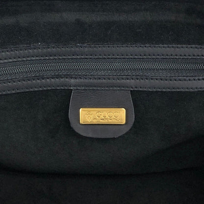 GUCCI Horse Bit Top Handle Handbag Black Vintage ied7b7