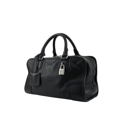 LOEWE Amazona28 Anagram Small Boston bag Handbag Black Vintage pi6ivk