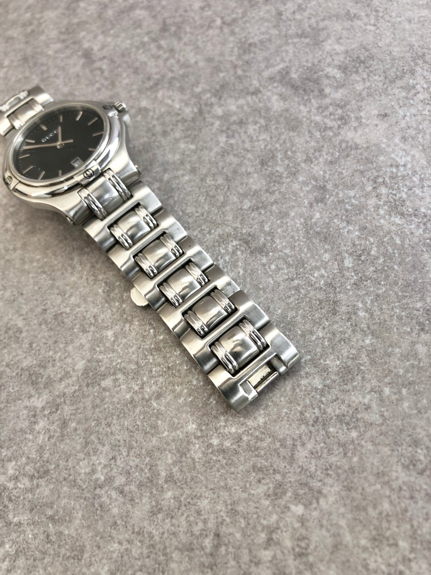 GUCCI Quartz Watch Silver 9040M Vintage vni76i
