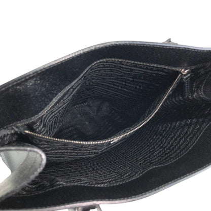 PRADA Triangle Logo Totebag Black Vintage gmc6dm
