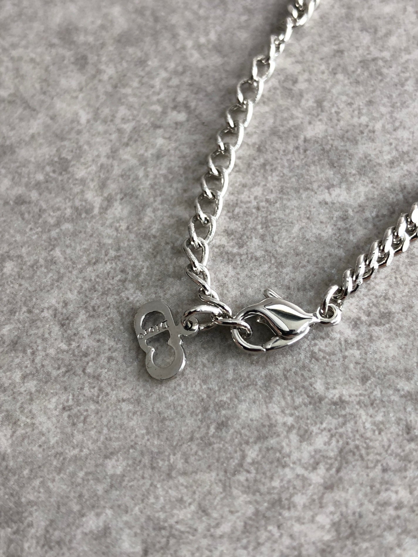 Christian Dior Logo Bracelet Silver Vintage 7imfwt