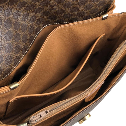 CELINE Macadam Horse Bit Shoulder bag Brown Vintage gmn7vj