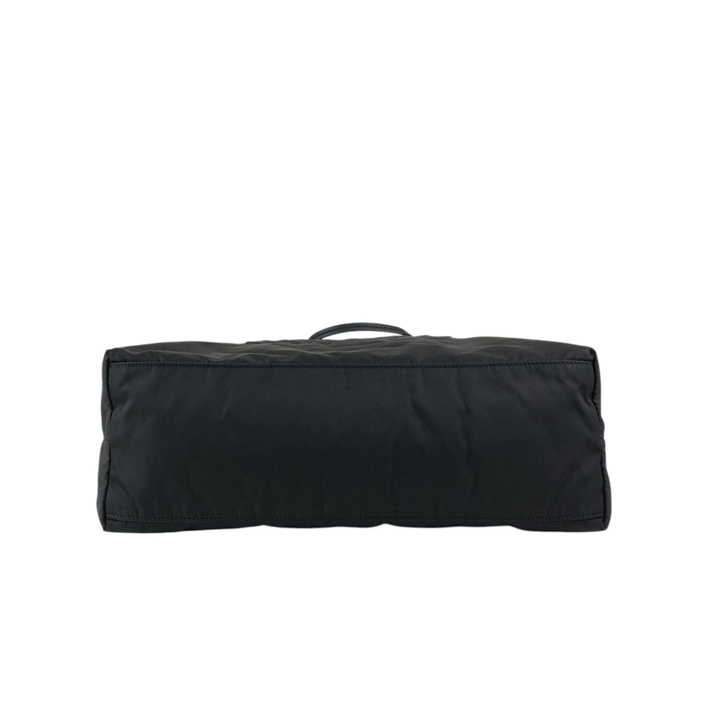 PRADA Tessuto Triangle Logo Front Pocket  Totebag Black Vintage 6rrumw