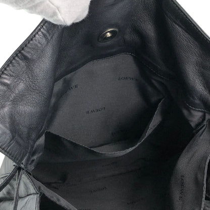 LOEWE Anagram Drawstring Shoulder bag Black Vintage zbxjy7