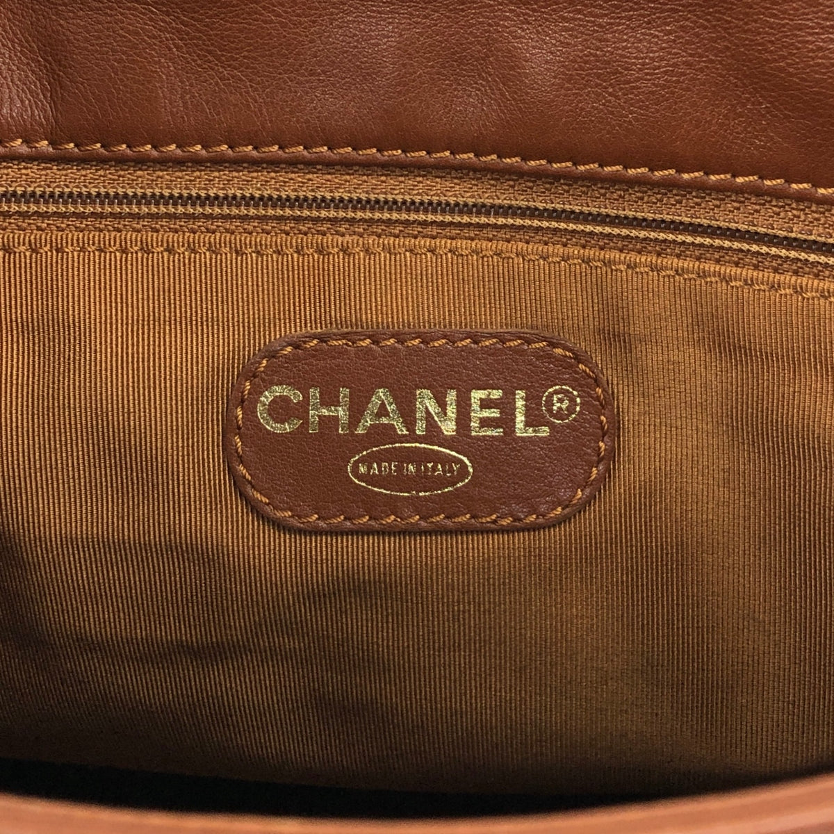 CHANEL Coco Mark Shoulder bag Brown Vintage 4fngsv