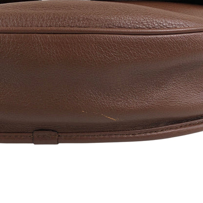 LOEWE Logo Embossed Shoulder bag Brown Vintage 7c7s5w