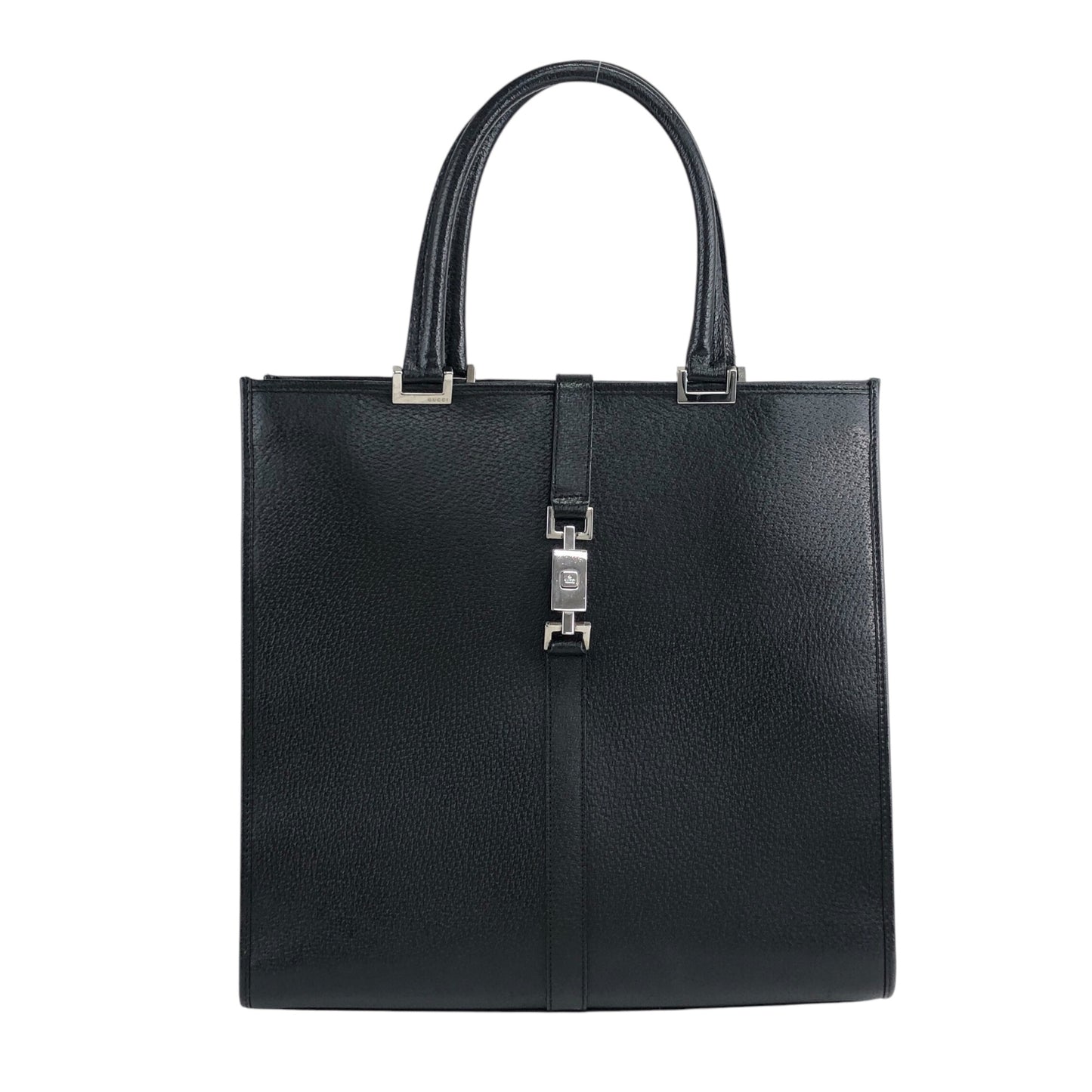 GUCCI Jackie Handbag Black Vintage 2kdzsa