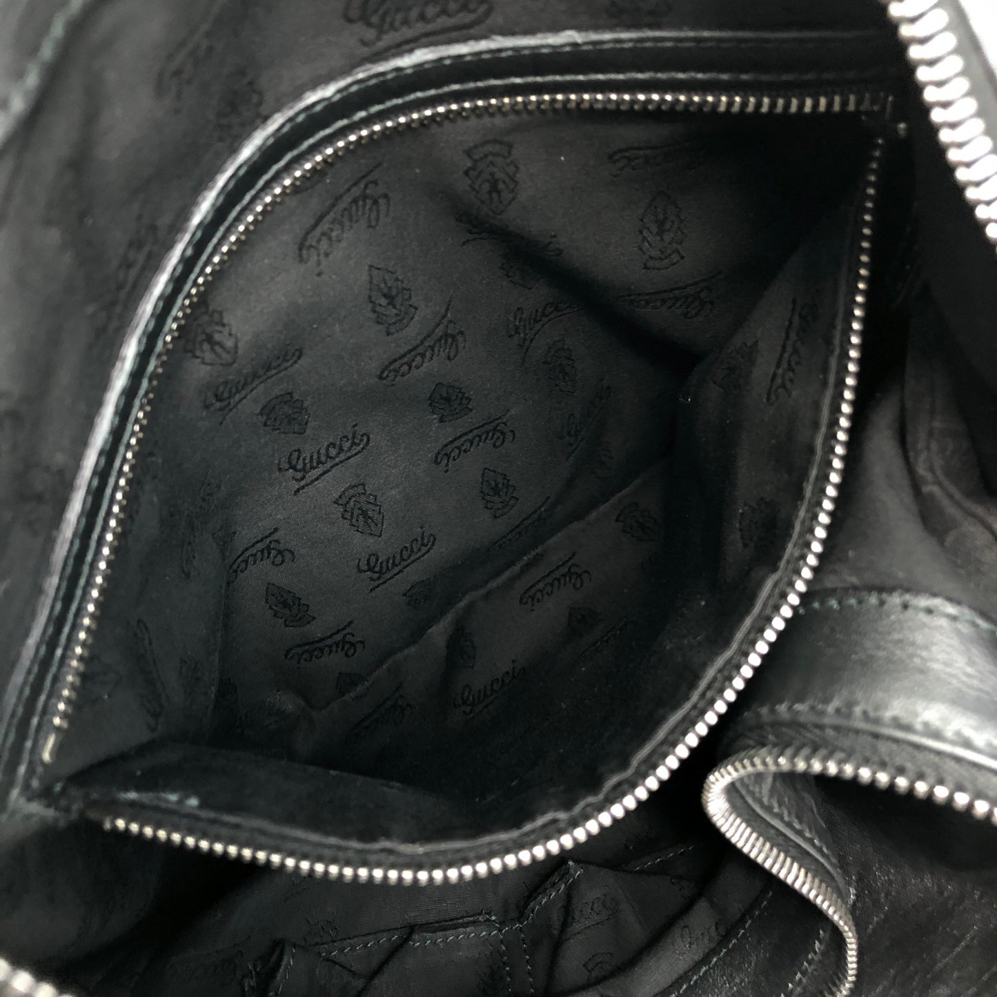 GUCCI Chain Shoulder bag Black 228560 Vintage hxuxav