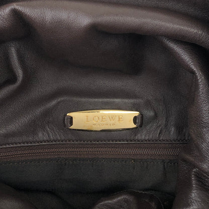 LOEWE Anagram Drawstring Shoulder bag Brown Vintage 7ep7z7