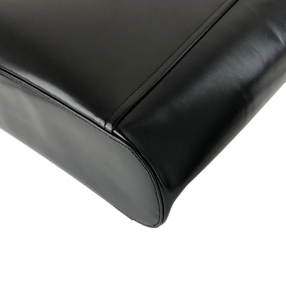 LOEWE Logo Embossed Shoulder bag Black Vintage pyktz8
