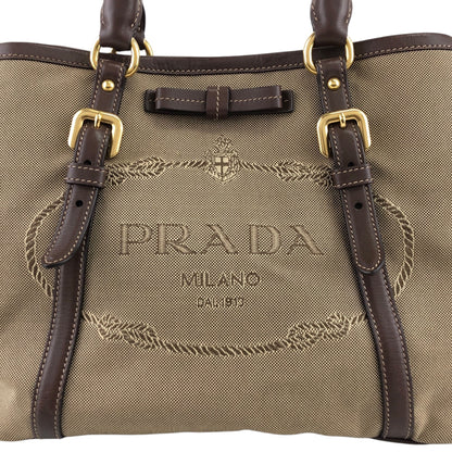 PRADA 標誌手袋 棕色 復古 7avgyx