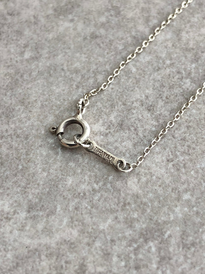 Tiffany & Co. Cross SILVER925 Necklace Silver Vintage wy5yh7