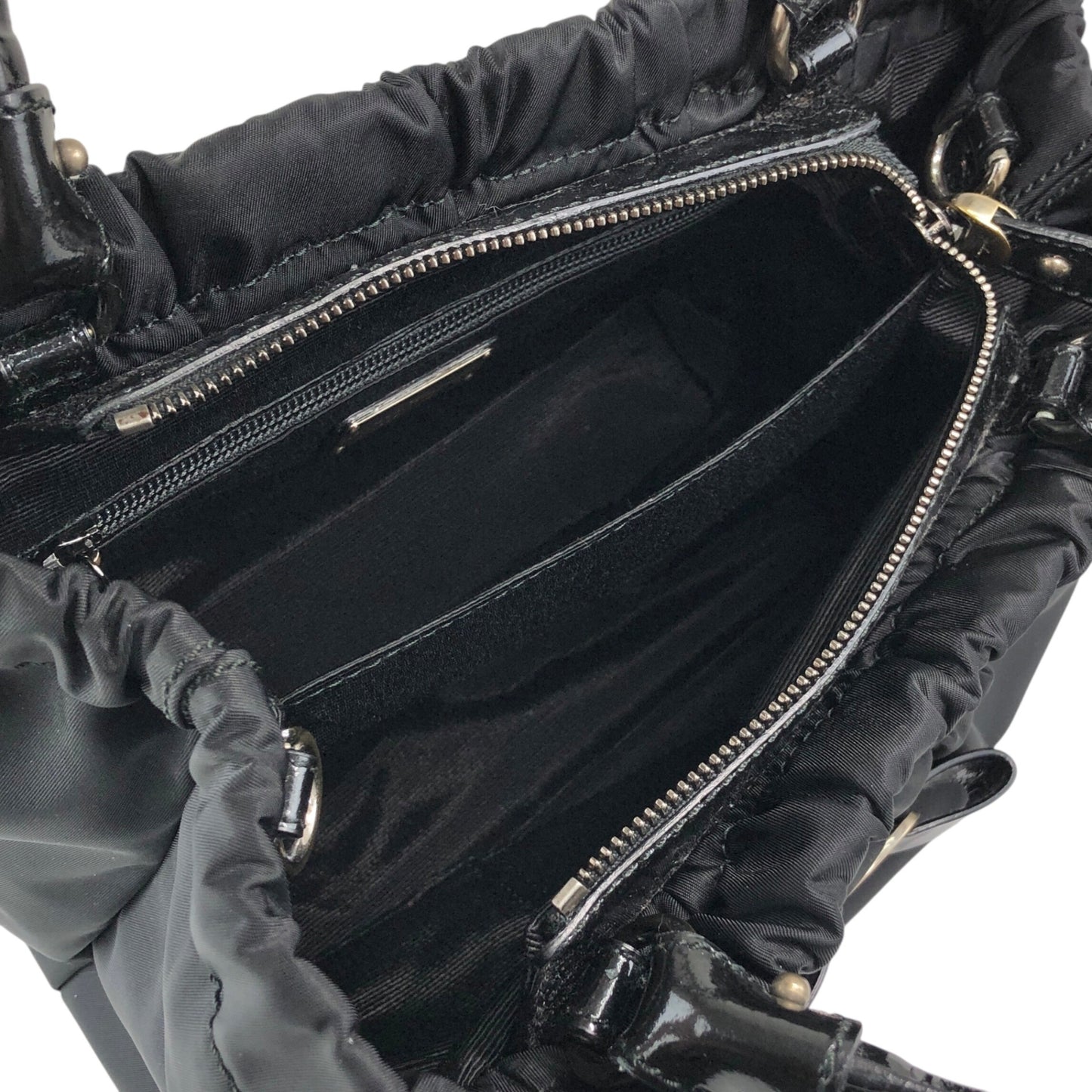 Salvatore Ferragamo Gancini Two-way Handbag Shoulder bag Black Vintage uazc8j
