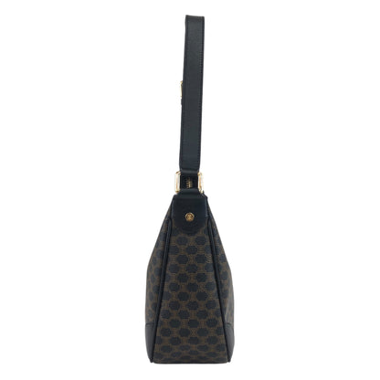 CELINE Macadam Shoulder bag Black Vintage kibhz7