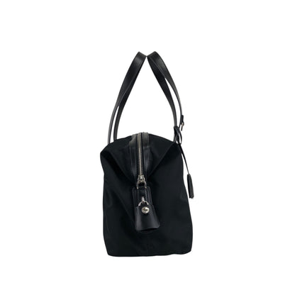 PRADA Tessuto Triangle Logo Handbag Black Vintage vgh2dk