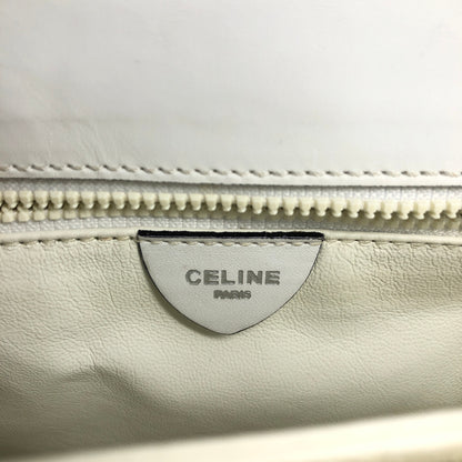 CELINE Shoulder bag White×Black Vintage d2pyg5