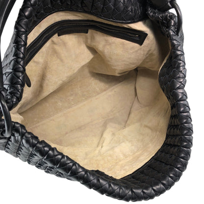 Bottega Veneta Intrecciato Handbag Black Vintage 5bnku4