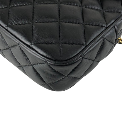 GIVENCHY Logo Tassel Chain Shoulder bag Black Vintage sgwgmf