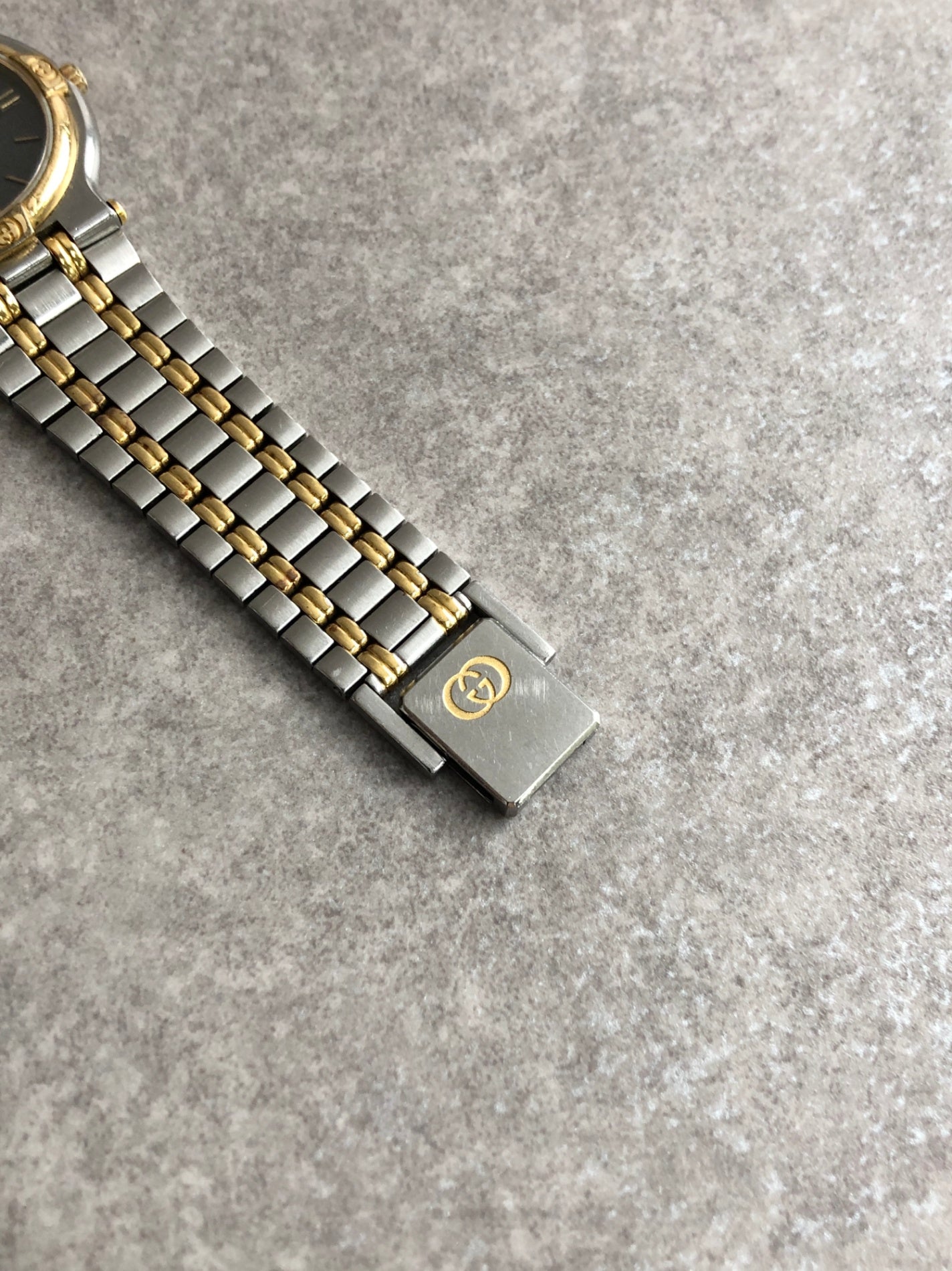 GUCCI Watch Silver×Gold 9000M Vintage xs8zww