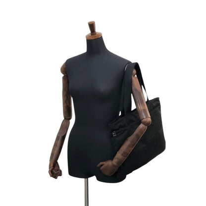 PRADA Tessuto Triangle Logo Totebag Black Vintage gc7j3j