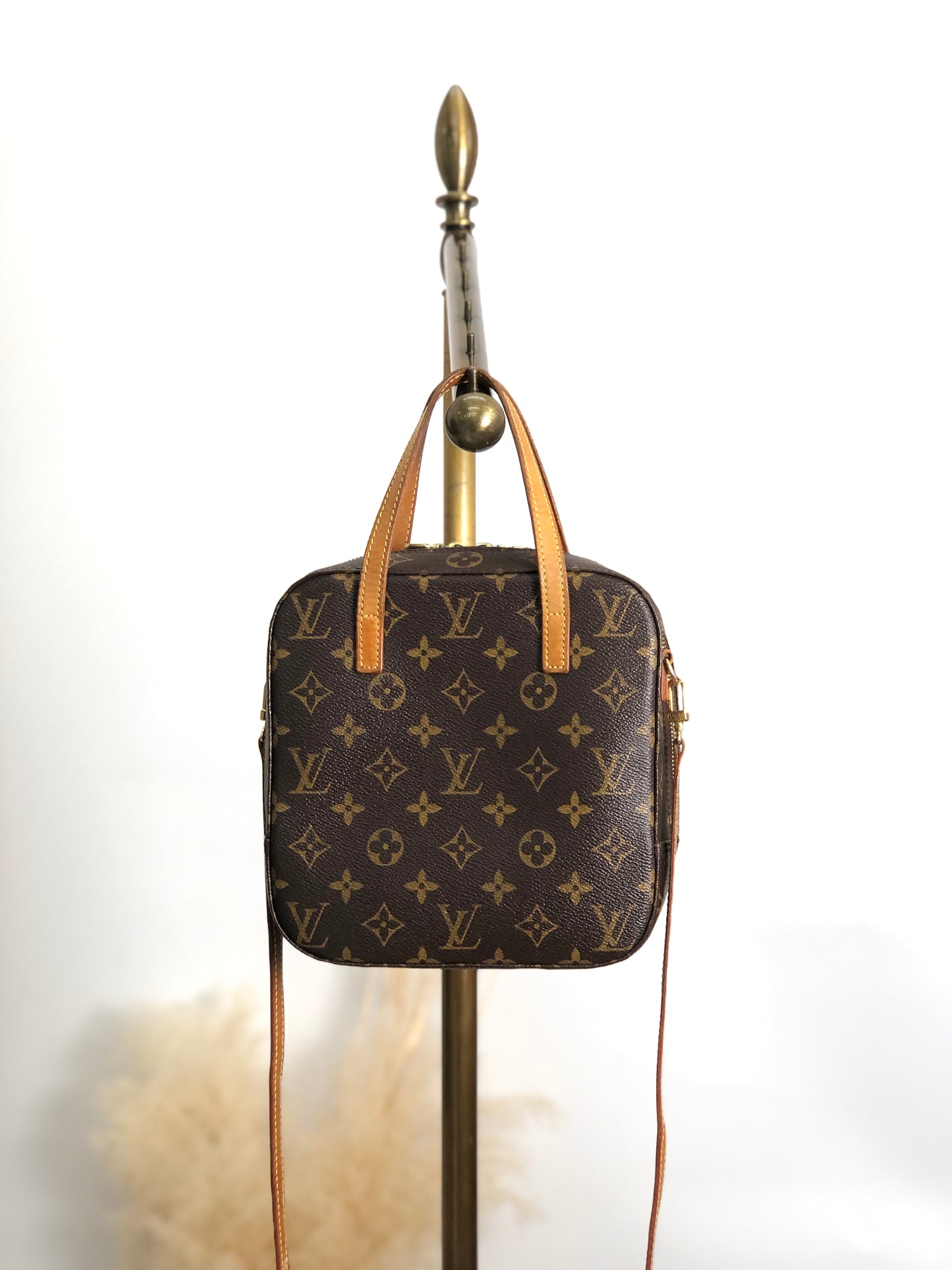 LOUIS VUITTON Monogram Two-way Handbag Shoulder bag Brown Vintage uvzzvg