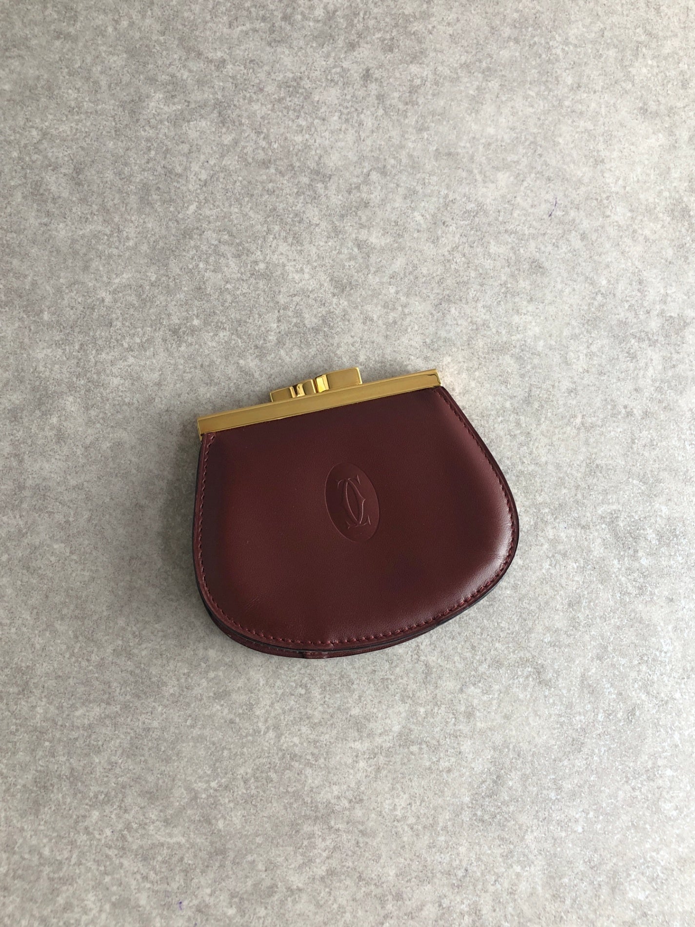 Cartier Coin Purse Bordeaux Vintage tbepi6