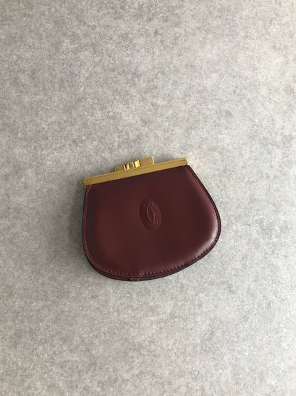 Cartier Coin Purse Bordeaux Vintage tbepi6