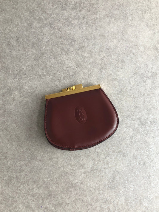 Cartier Coin Purse Bordeaux Vintage tbepi6