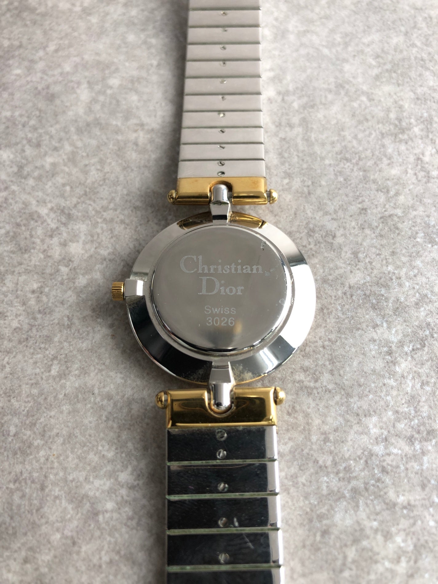 Christian Dior Watch Silver×Gold 3026 Vintage 4ckzkd