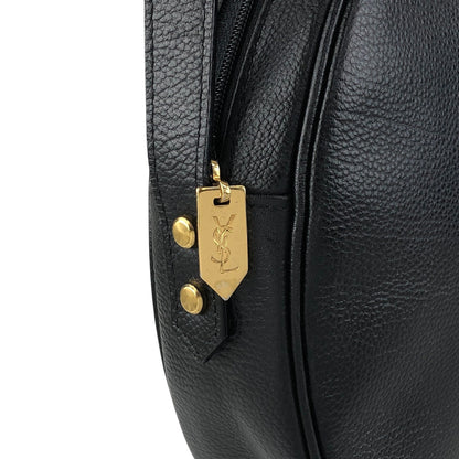 Yves Saint Laurent YSL Logo Shoulder bag Black Vintage 5yuyyw