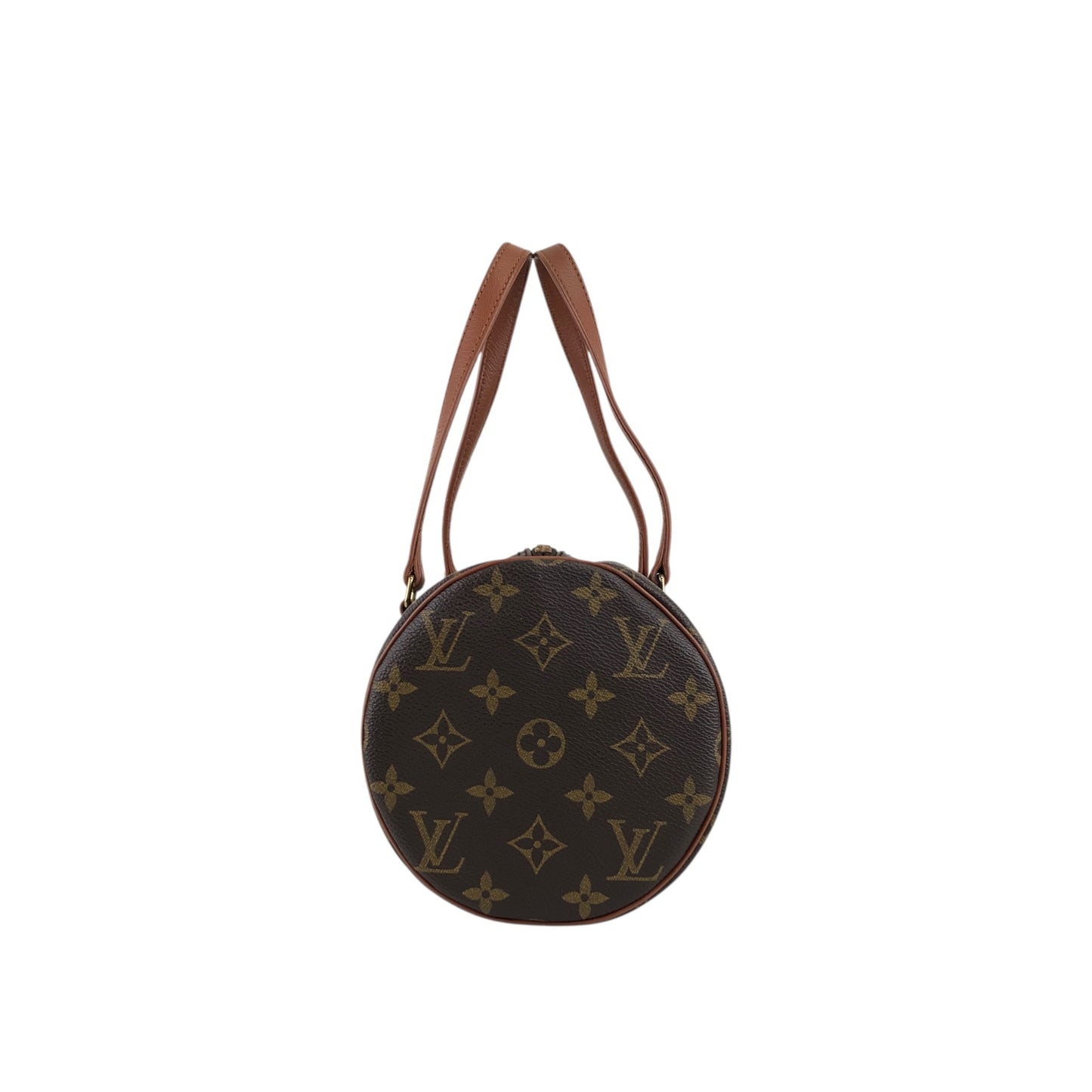 LOUIS VUITTON Monogram Handbag Brown Vintage suazrs
