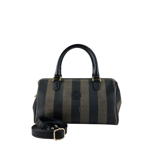 FENDI Pecan Two-way Small Boston bag Shoulder bag Brown Vintage ntzyuv