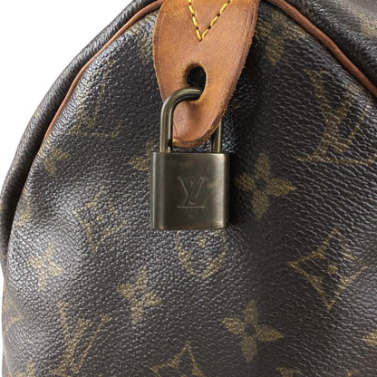 LOUIS VUITTON Monogram Small Boston bag Handbag Brown Vintage v6mtpu
