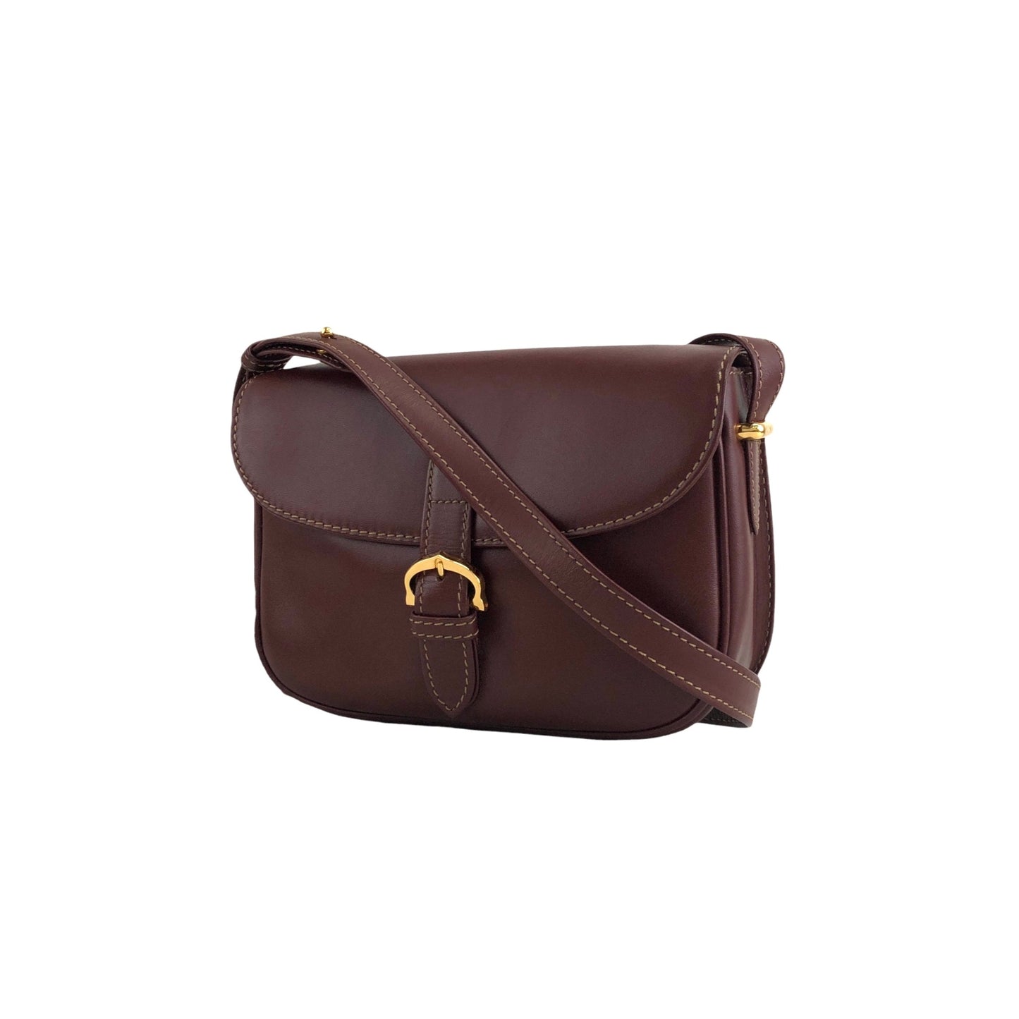 Cartier Front Buckle Shoulder bag Bordeaux Vintage iejnyi
