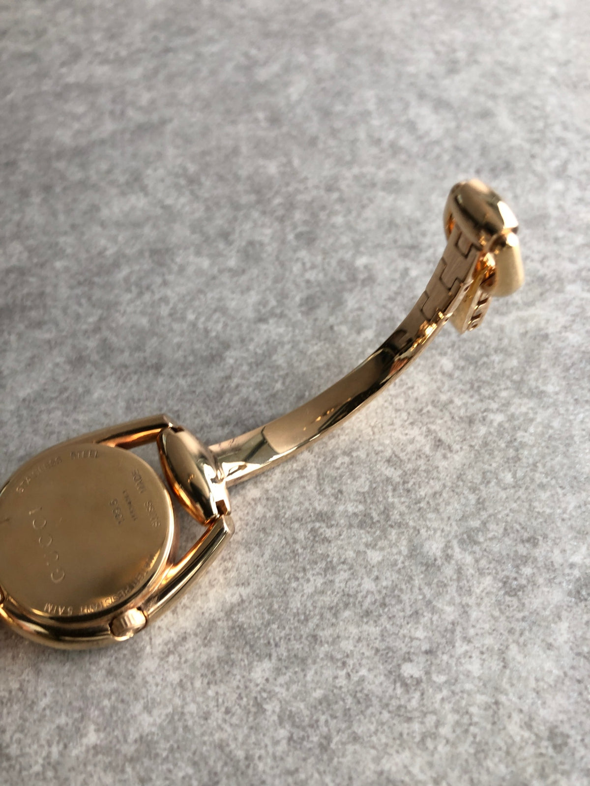 GUCCI Horse Bit Watch Gold Vintage rghnf7