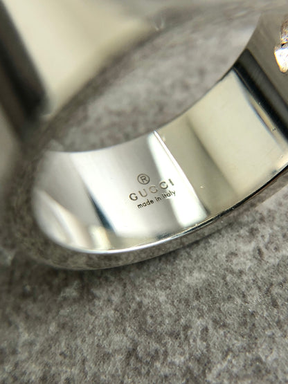 GUCCI SILVER925 Ring Silver Vintage r5mxhd