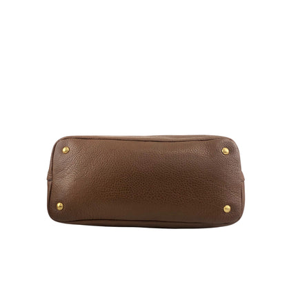 PRADA Logo Two-way Handbag Shoulder bag Brown Vintage y4cj6y
