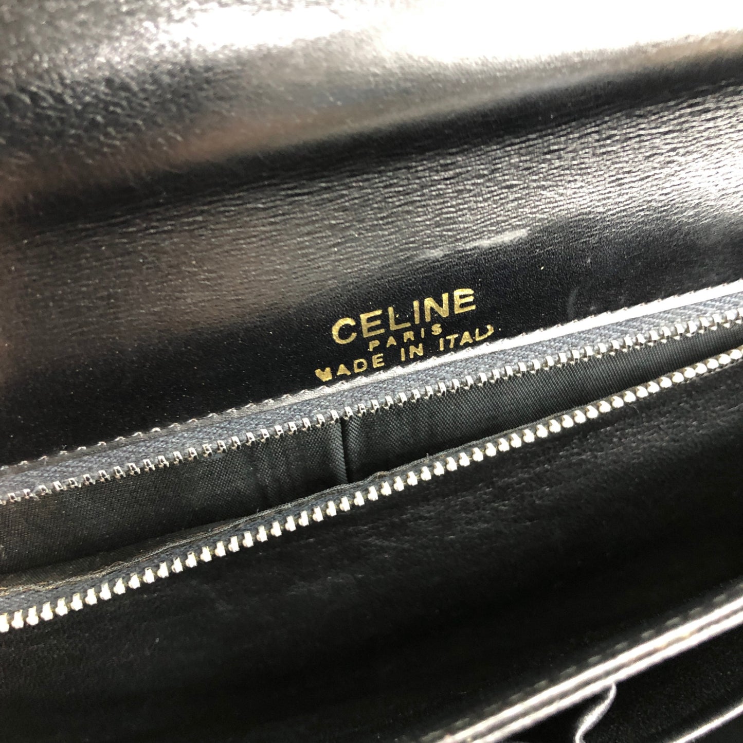 CELINE Horse Carriage Shoulder bag Black Vintage tx4wmy