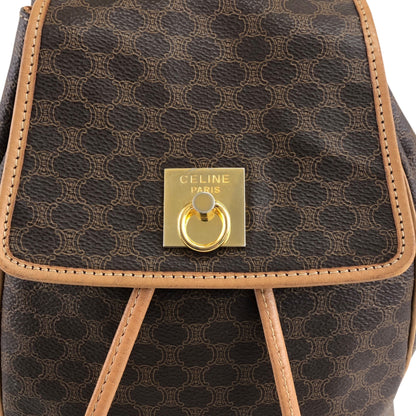 CELINE Macadam Gancini Backpack Brown Vintage mf5k3j