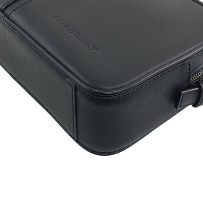 BURBERRY Logo Shoulder bag Black Vintage a7p8nh