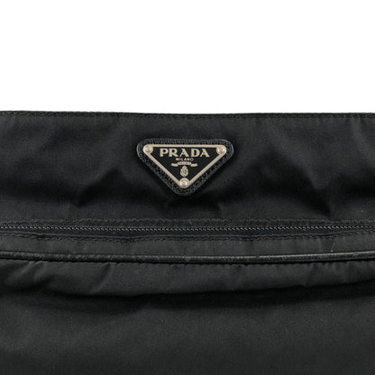 PRADA Triangle Logo Shoulder bag Black Vintage jbnjag