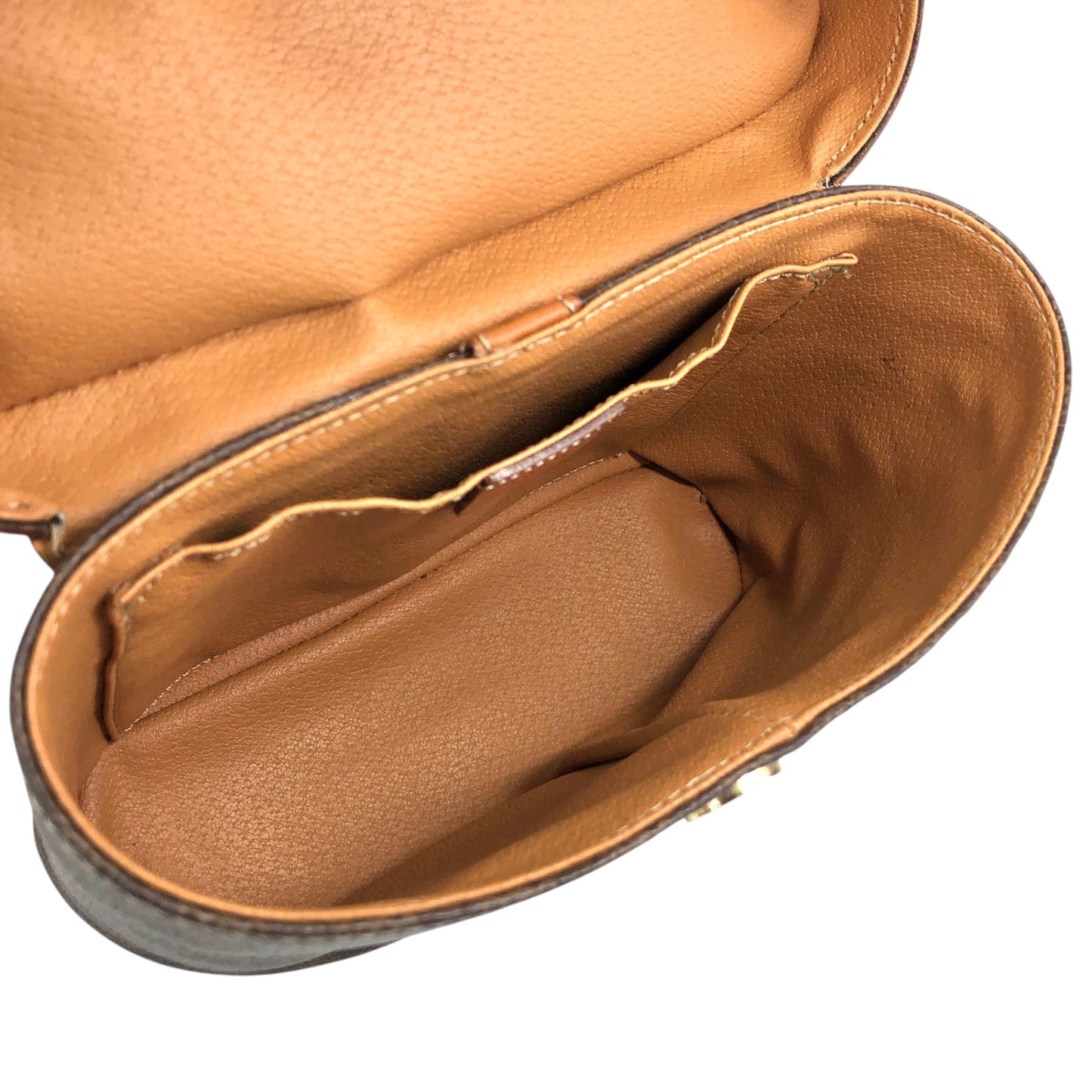 CELINE Macadam Triomphe Two-way Shoulder bag Vanity bag Brown Vintage tbvwcr
