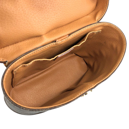 CELINE Macadam Triomphe Two-way Shoulder bag Vanity bag Brown Vintage tbvwcr
