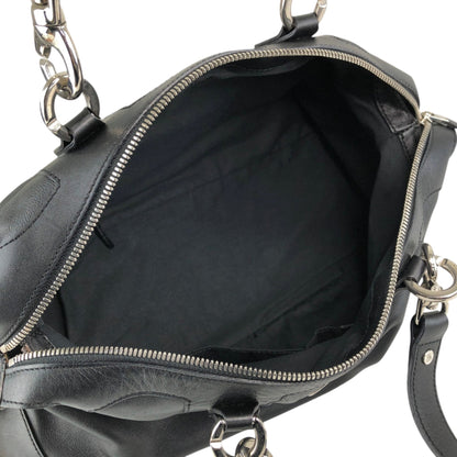 CELINE Blason Shoulder bag Black Vintage ftjas7