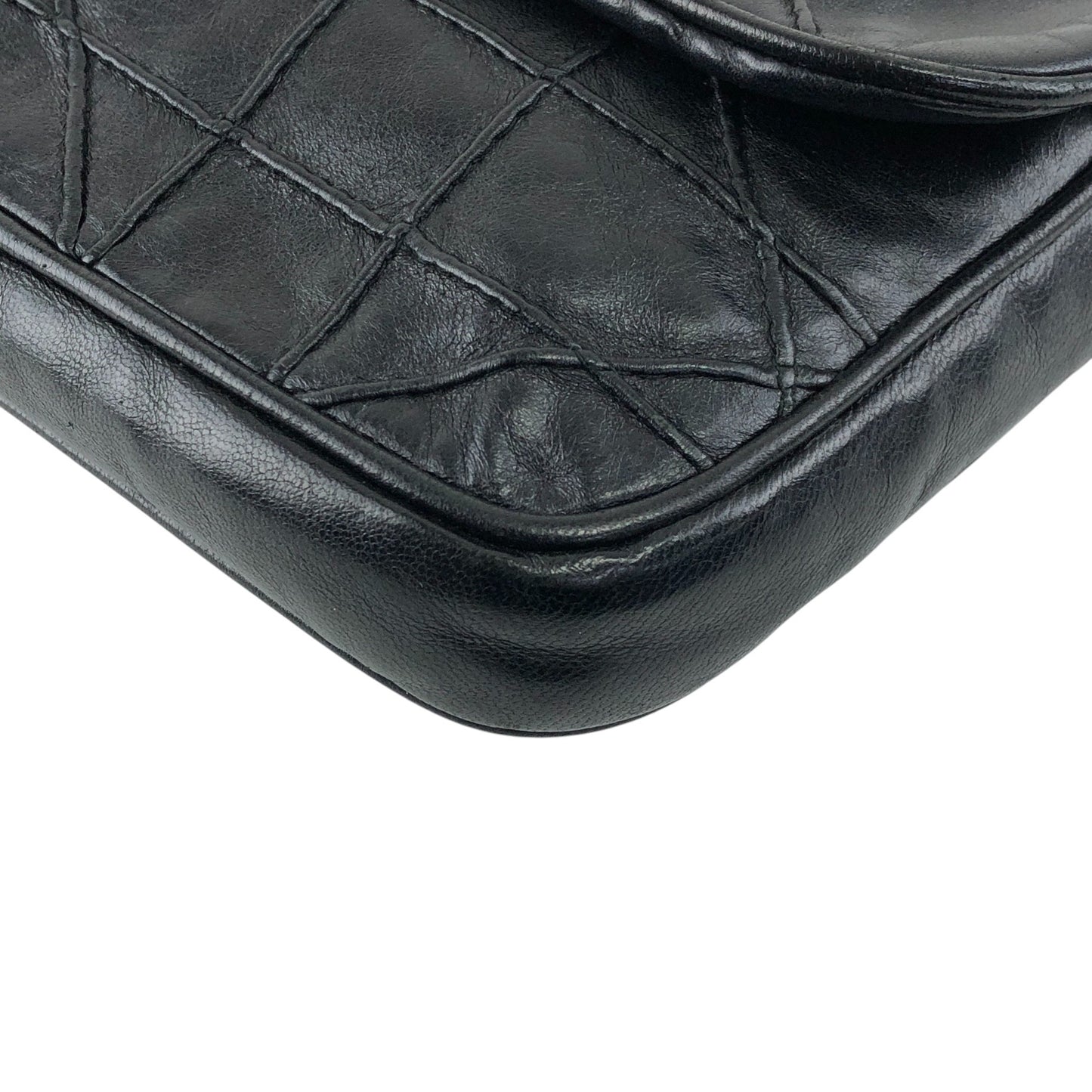 Christian Dior Cannage Charm Chain Shoulder bag Black Vintage cpsaii