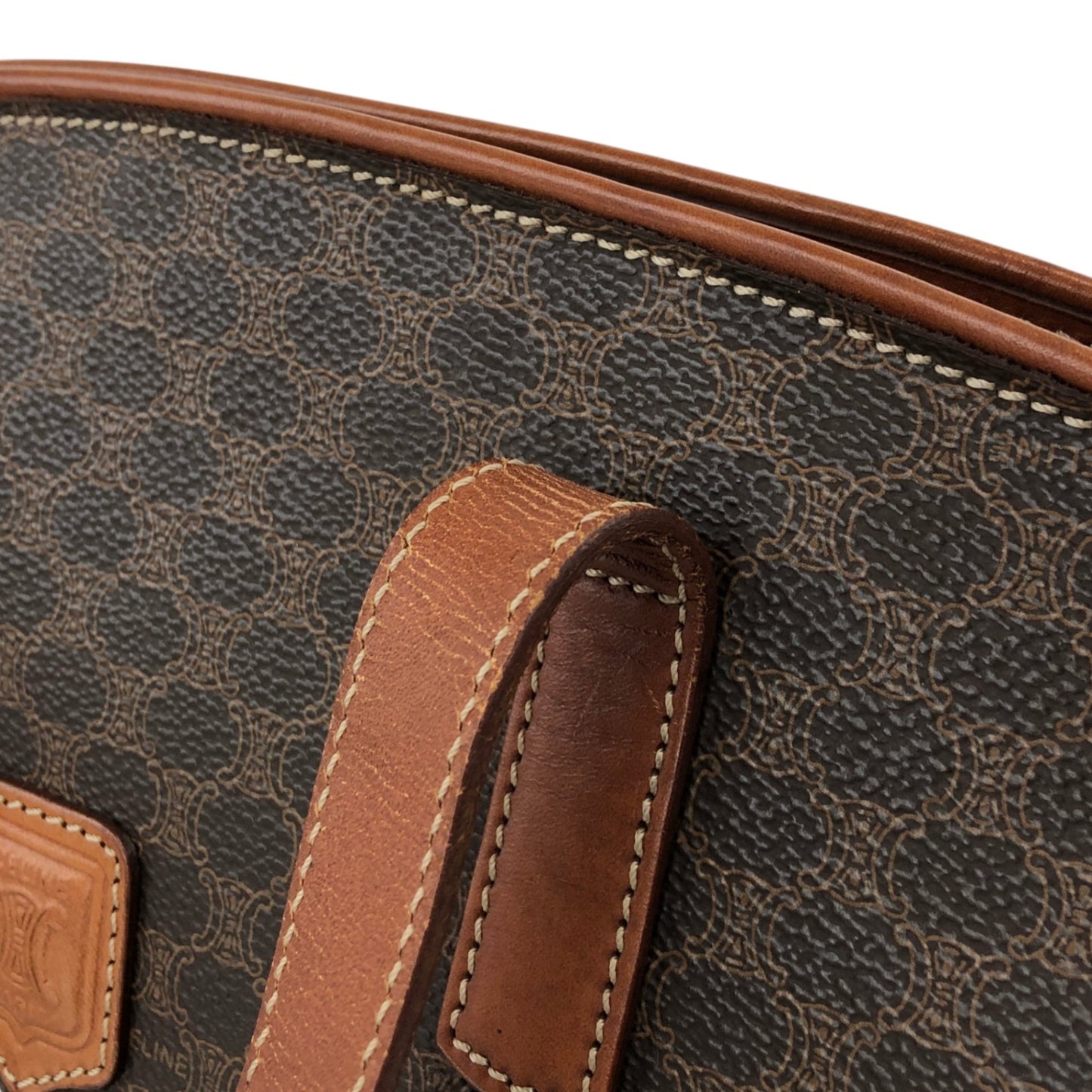 CELINE Macadam Blason Totebag Brown Vintage g7dsz6