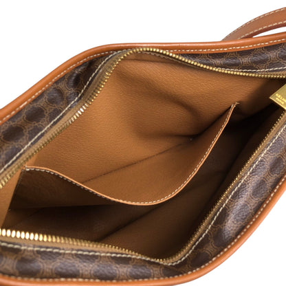 CELINE Macadam Blason Shoulder bag Hobobag Brown Vintage mtbfvr