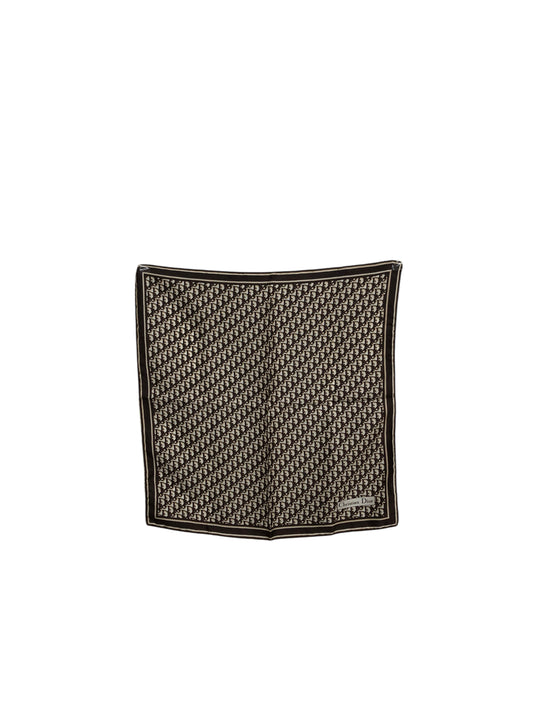 Christian Dior Trotter Scarf Brown Vintage 4tbm7u