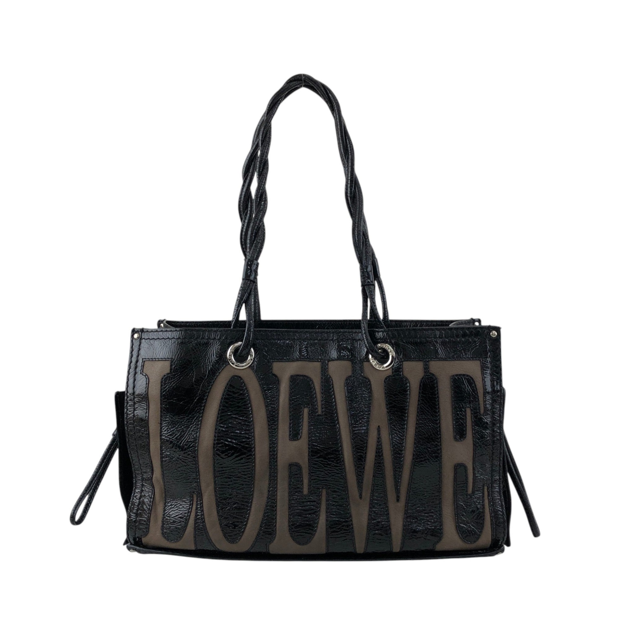 LOEWE Anagram Handbag Totebag Black Vintage n7ecge – VintageShop solo